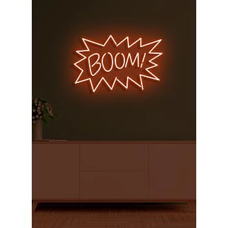 Boom Neon Light Energetic and Bold Statement
