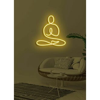 Yoga Calming Neon for Mindful and Spiritual Practice