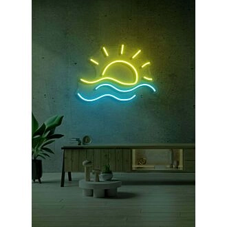 Sonnenuntergang Neon Ruhig und Friedlich, Perfekt für entspannende Umgebungen