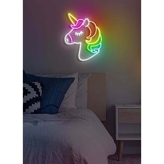 Pegasus Neon Magische und Mythische Darstellung, Perfekt für Fantasiethemen