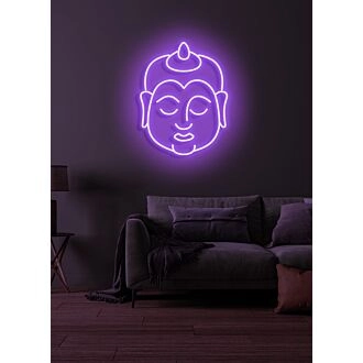 Buddha Neon Gelassenheit Erleuchtung Widerspiegelnd Frieden und Erleuchtung