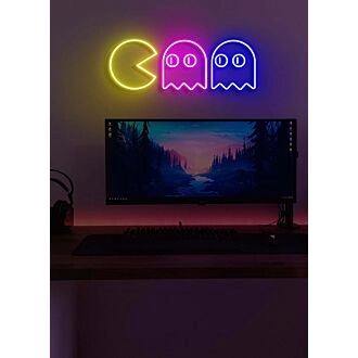 Packman Neon-Rückblick auf klassisches Spielen