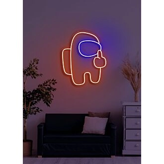 Space man Neon Odyssey into the Cosmic Unknown