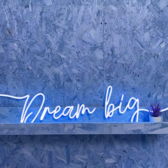 Dreaming Big Neon Dreamscape for Visionaries