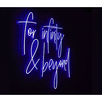 A neon sign for infinity and beyond