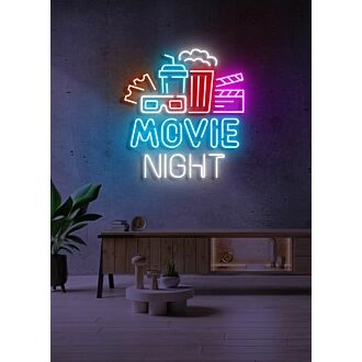 Customize Movie Night Neon for Cinematic Evenings