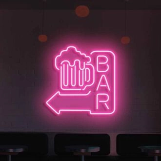 Customize Bar Neon Chic for Trendy Nightspots