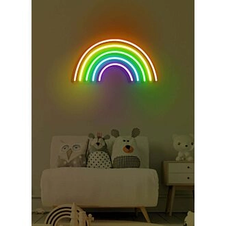 Regenbogen Bunte Neon Feier der Vielfalt