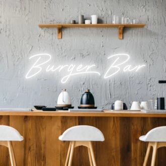 Burger Bar Inviting Neon for Burger Bars