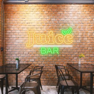 Customize Juice Bar Freshly Lit Neon Vibrance