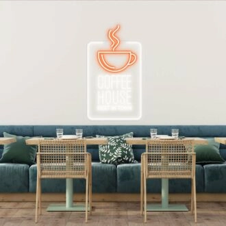 Customize Coffee House Best In Town Promote Your Cafe with Stylish Neon