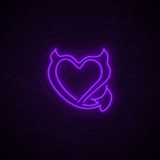 Devil Heart Show Your Rebellious Side with Neon Sign