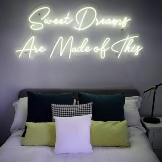 Sweet Dreams Are Made Of This: Illuminate Your Night with Heavenly Glow - Neon Sign