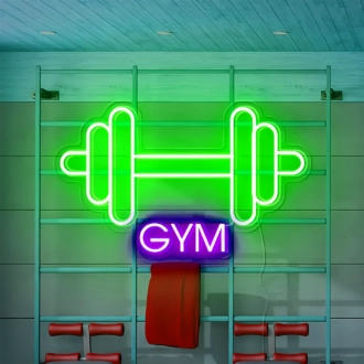 Individuelles Hantel-Studio: Erhelle deinen Raum mit Neon-Fitness