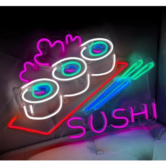 Customize Sushi Place: Light Up Your Space with Neon Flavor