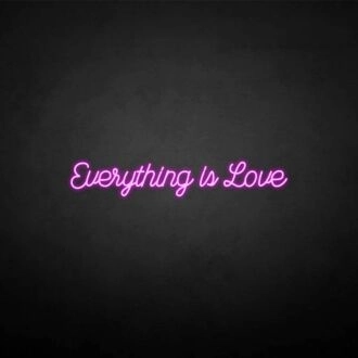 All is love' neon sign
