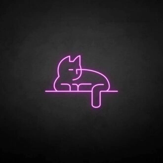 'Stick the cat' neon sign