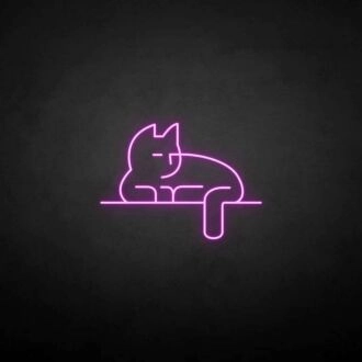 Steck die Katze" Neonschild