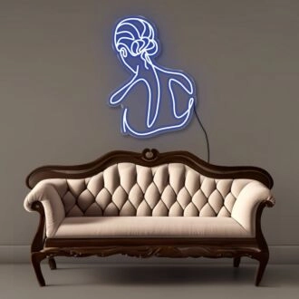 Leuchtschilder „Rücken einer Frau“