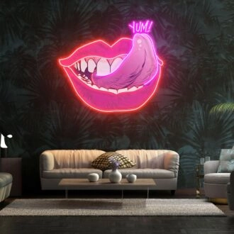 Geschmack deiner Lippen LED Neon Acrylkunstwerk