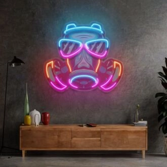 Mask Led Neon Sign Light Pop Art