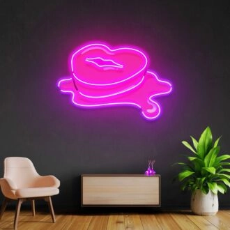 Lip Butter Led Neon Acrylic Artwork