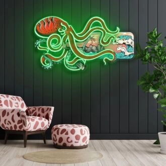 Paradies in einer Flasche Neon X Acrylkunstwerk