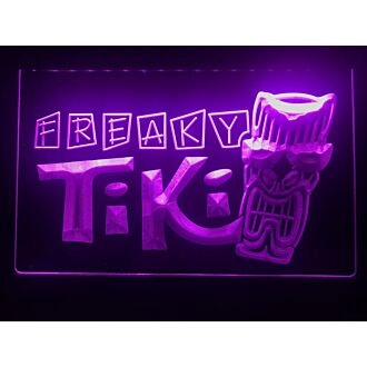 Freaky Tiki Bar Hanging Neon Sign