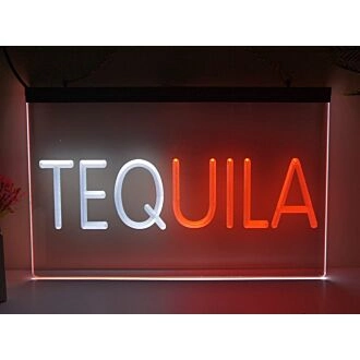 Tequila Two Tone Bar Hanging Neon Sign