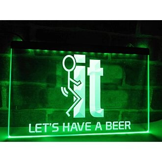 Let's Have a Beer Hanging Neon Sign