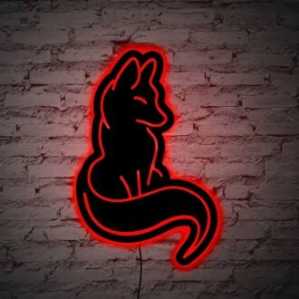 Wohl erzogene Katze Neonschwarze Rückwand