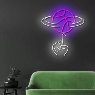 Leuchtendes drehendes Basketballlicht