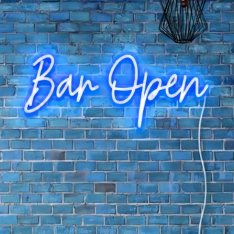 Welcoming Bar Open Neon Light
