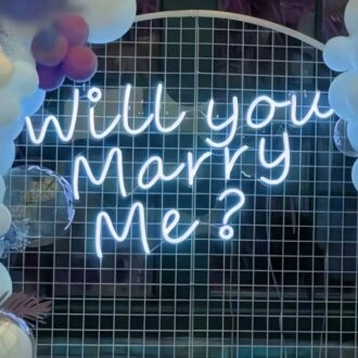 Will You Marry Me Style 2 Proposal Neon Light