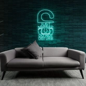 JUST MARRIED DO NOT DISTURB Romantic Wedding Sign Neon