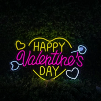 Happy Valentine's Day Heart Neon Light