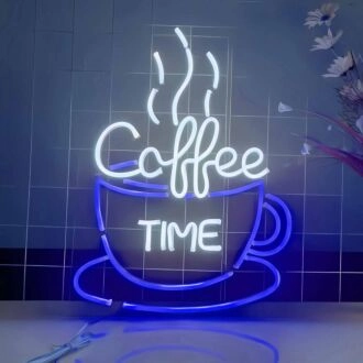 Customize Enjoy Coffee Time Neon Sign