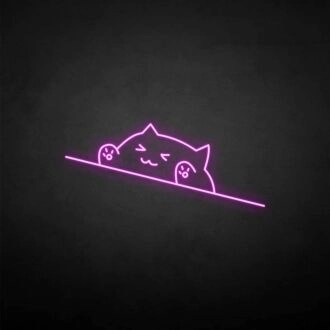 'Happy cat' neon sign