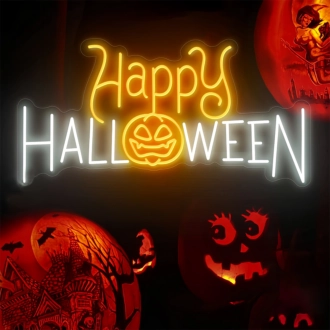 Happy HALLOWEEN Celebration Neon Sign