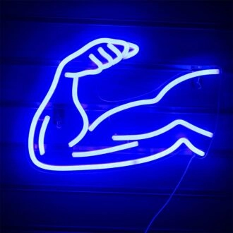 Muskel Linienzeichnung Arm Stil 1 Neon Schild