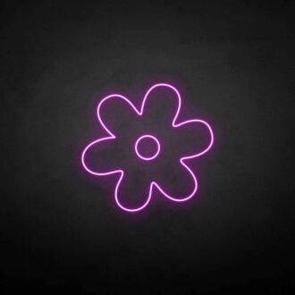 Little flower' neon sign