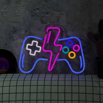 Videospielkonsole Neonzeichen