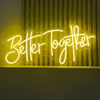 Better Together Romantic Style 2 Neon Sign