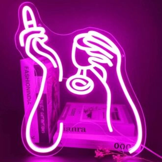 Elegant Drinking Bar Neon Sign