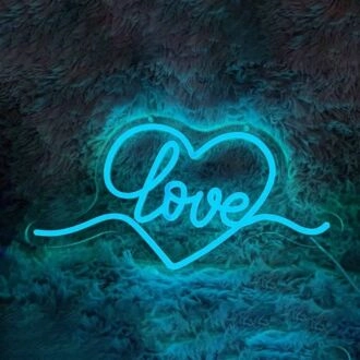 Romantic Heart Love Wedding Neon Light