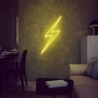 Thunderbolt Lightning Bolt Lightning Strike Neon Sign for Dynamic Ambiances