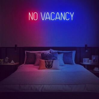 No Vacancy Flash Neon Sign for Unique and Edgy Decor