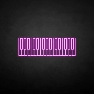 'Piano Key' neon sign