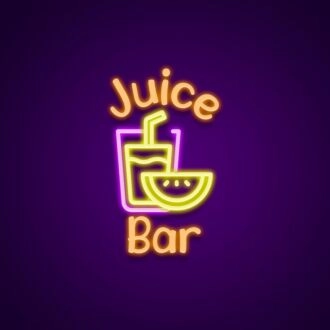 Juice Bar Neon Sign for Refreshing and Fun Spaces