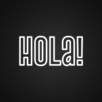 Hola Neon Sign for Welcoming and Fun Spaces